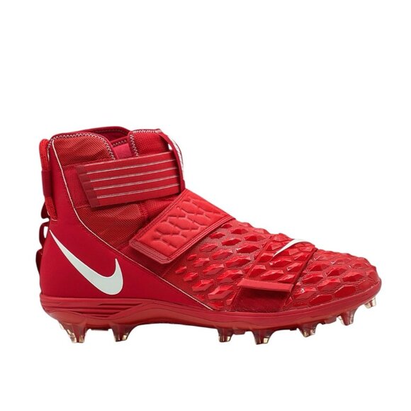 Nike Force Savage Elite Promo Men Size 15 Football Cleats Triple Red Nby Lineman - Picture 1 of 12